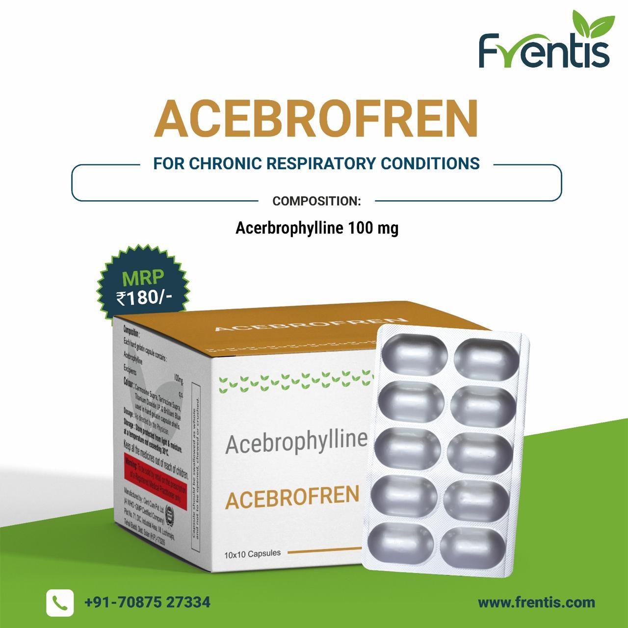 Acebrofren Capsules — Frentis Healthcare