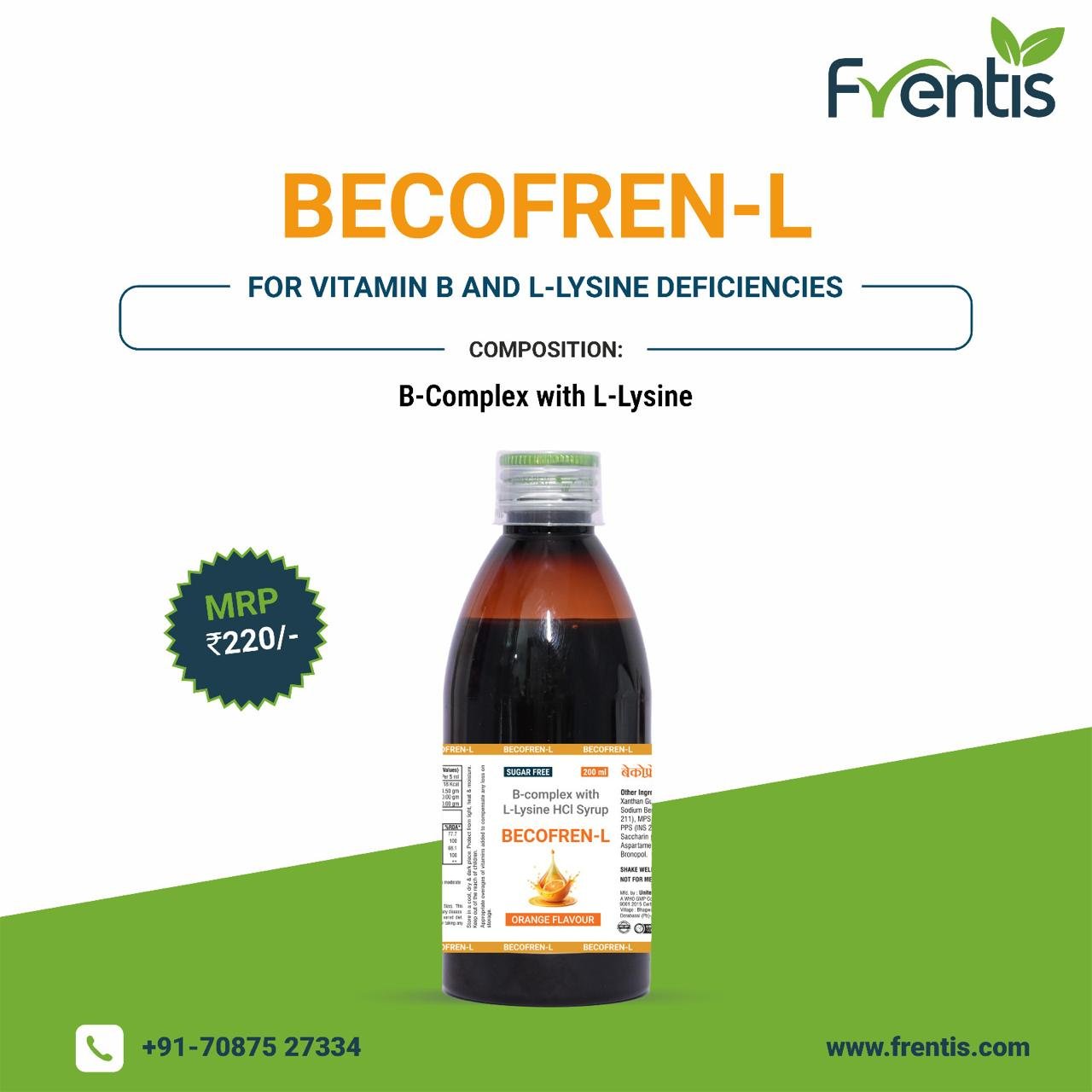 Becofren-L Syrup — Frentis Healthcare
