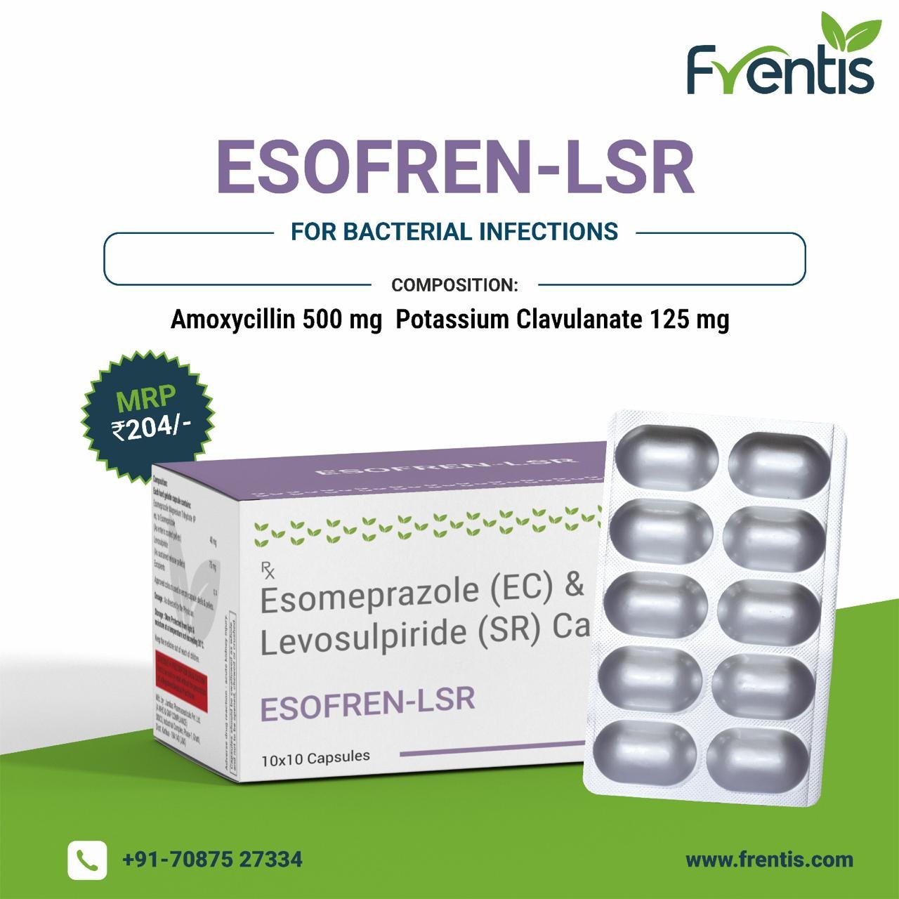 Esofren-LSR Capsules — Frentis Healthcare