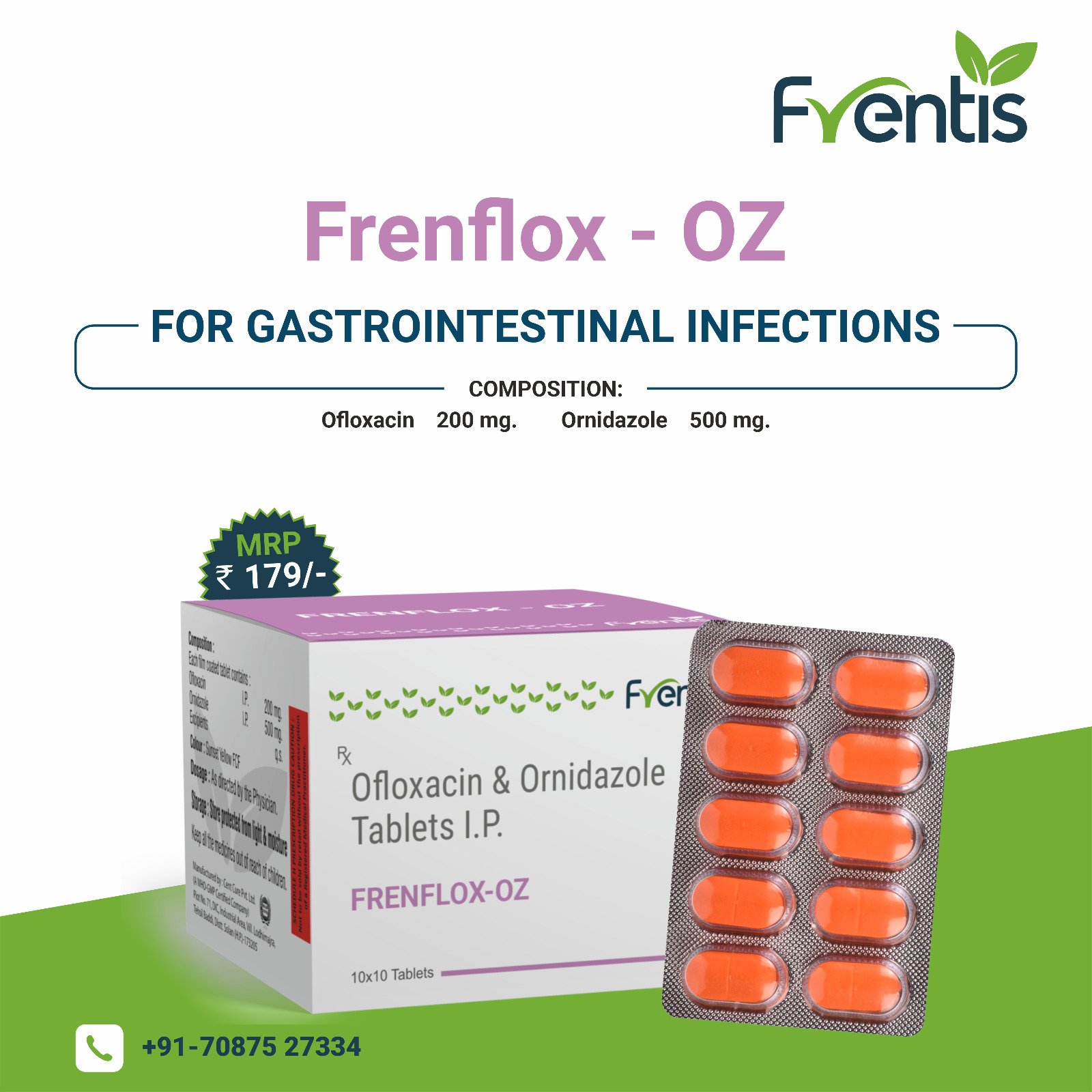 Frenflox-OZ — Frentis Healthcare