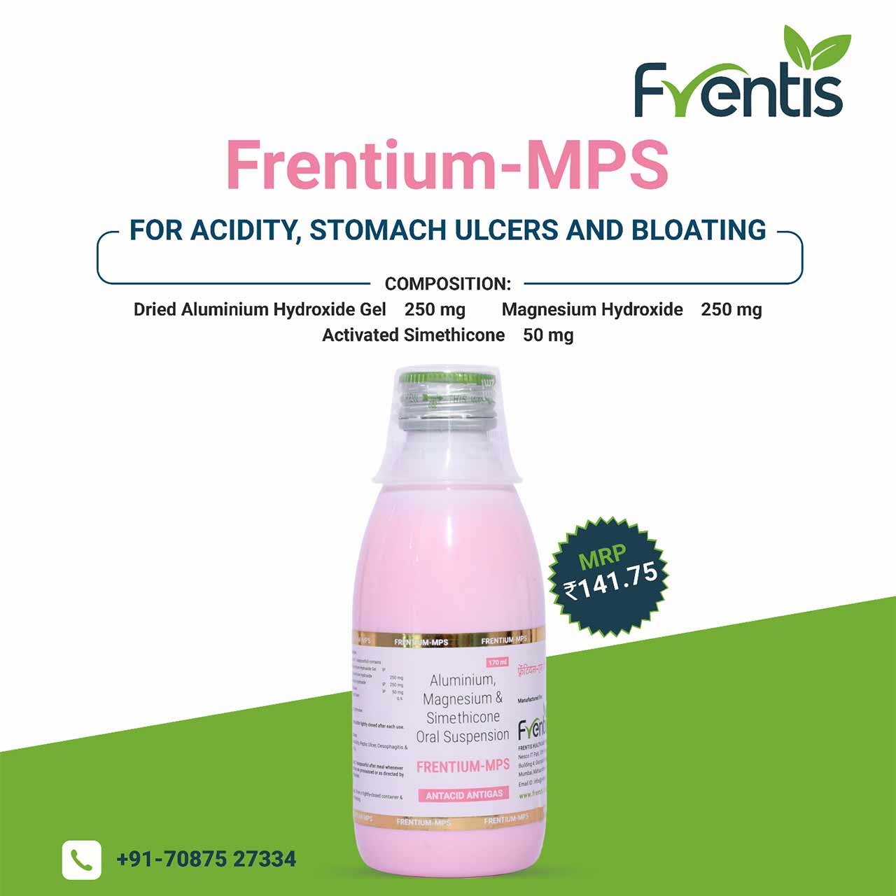 Frentium-MPS Antacid Suspension — Frentis Healthcare