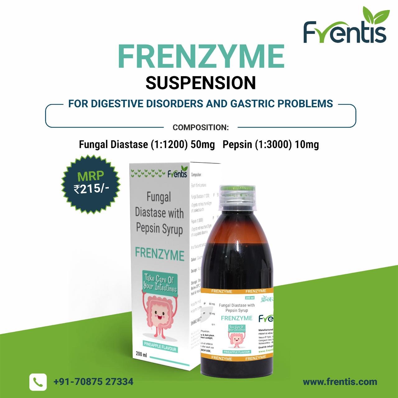 Frenzyme Suspension — Frentis Healthcare