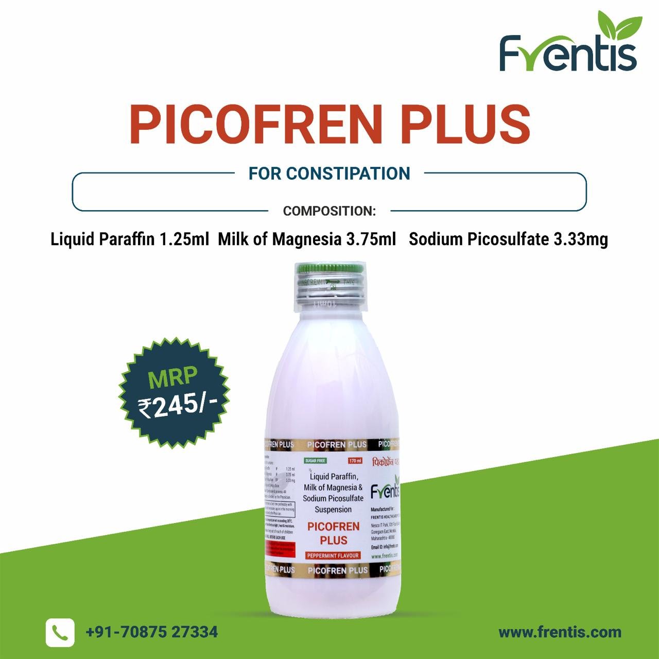 Picofren Plus Suspension — Frentis Healthcare
