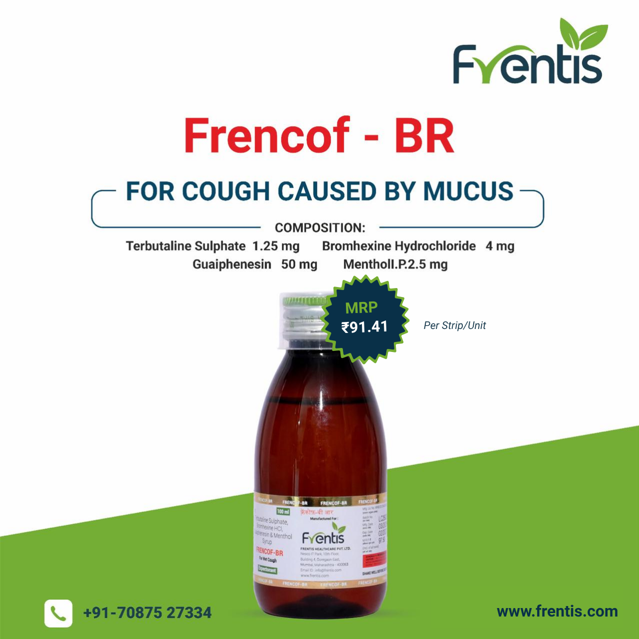 Frencof-BR Cough Syrup — Frentis Healthcare