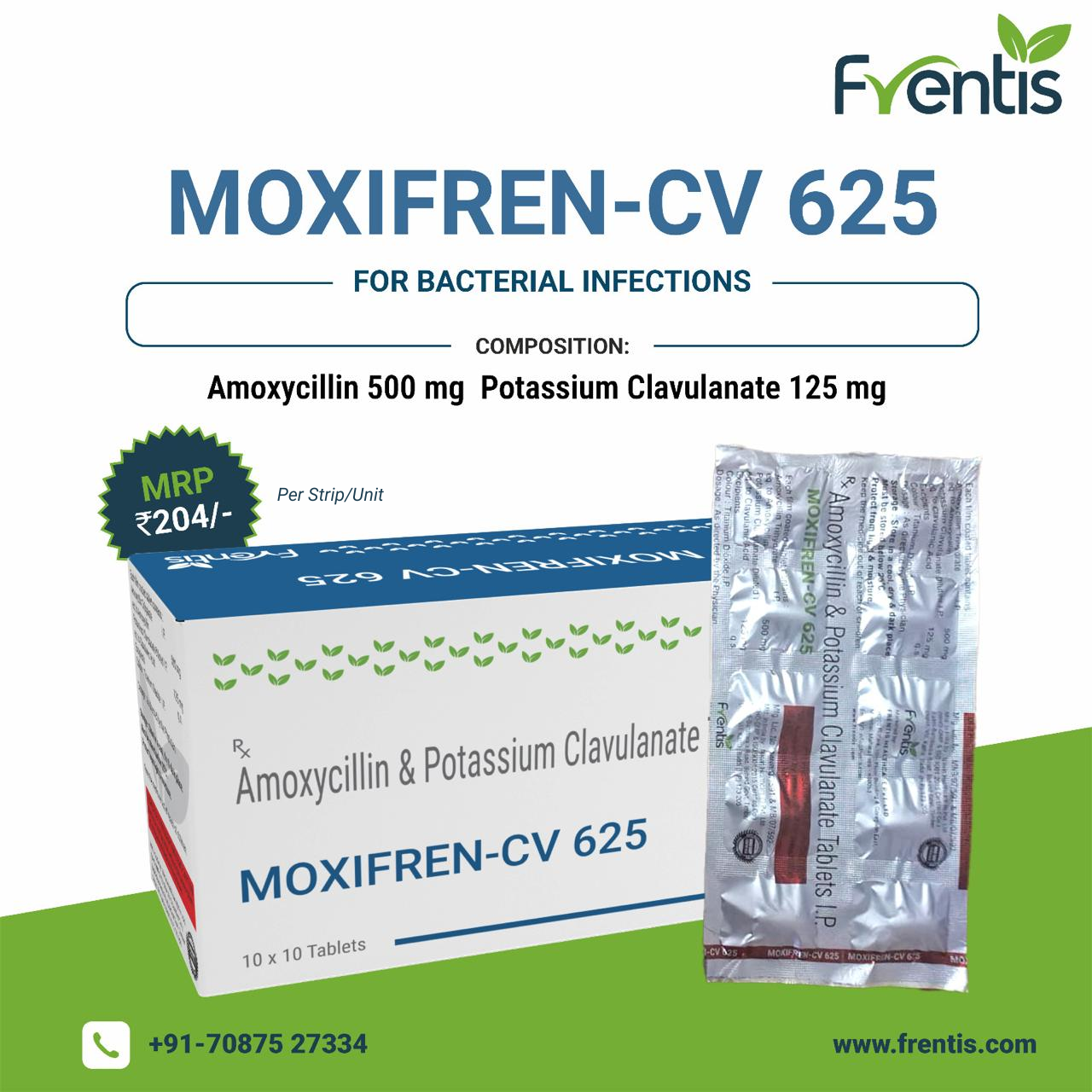 Amoxycillin And Potassium Clavulanate Tablets In India
