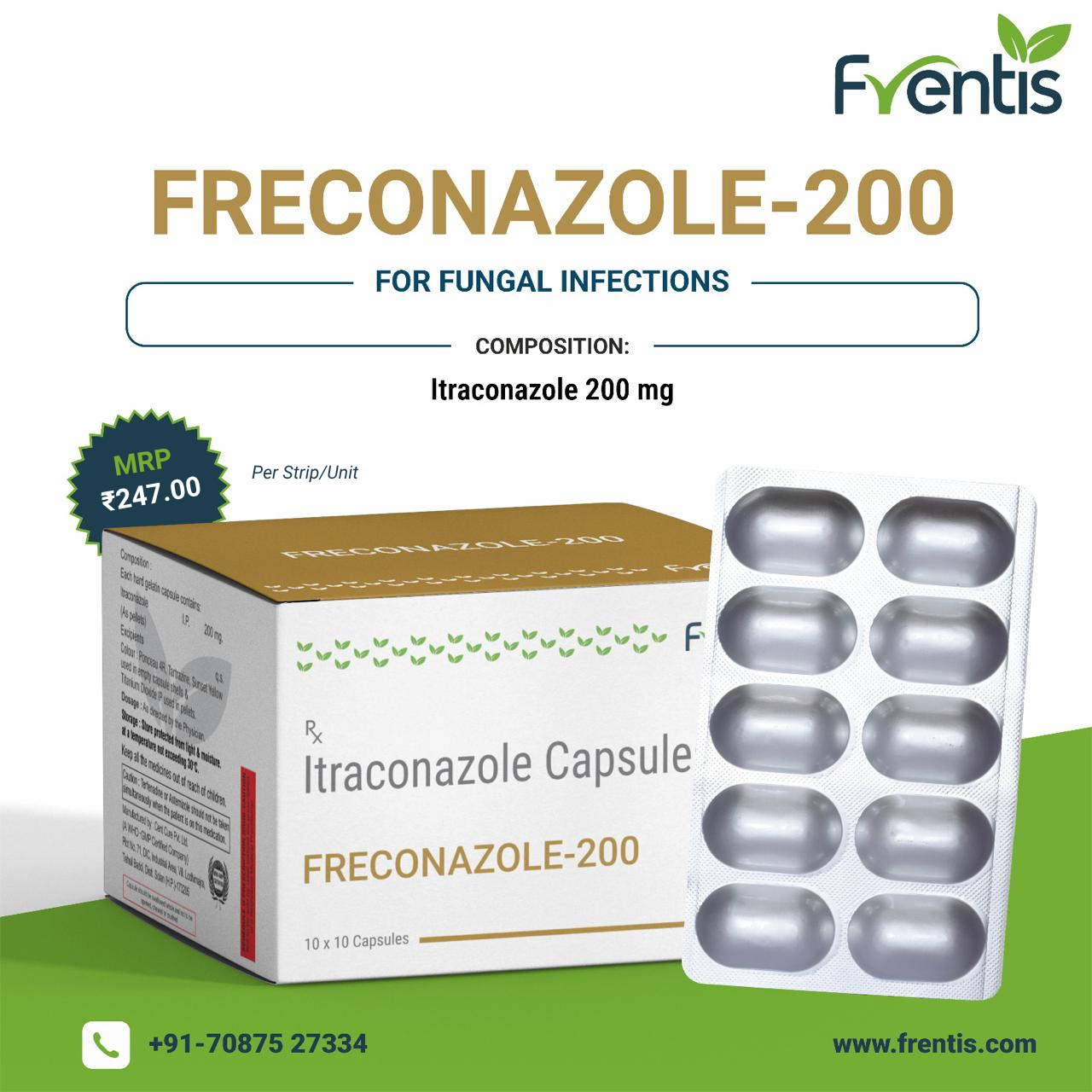 Freconazole-200 Capsules — Frentis Healthcare