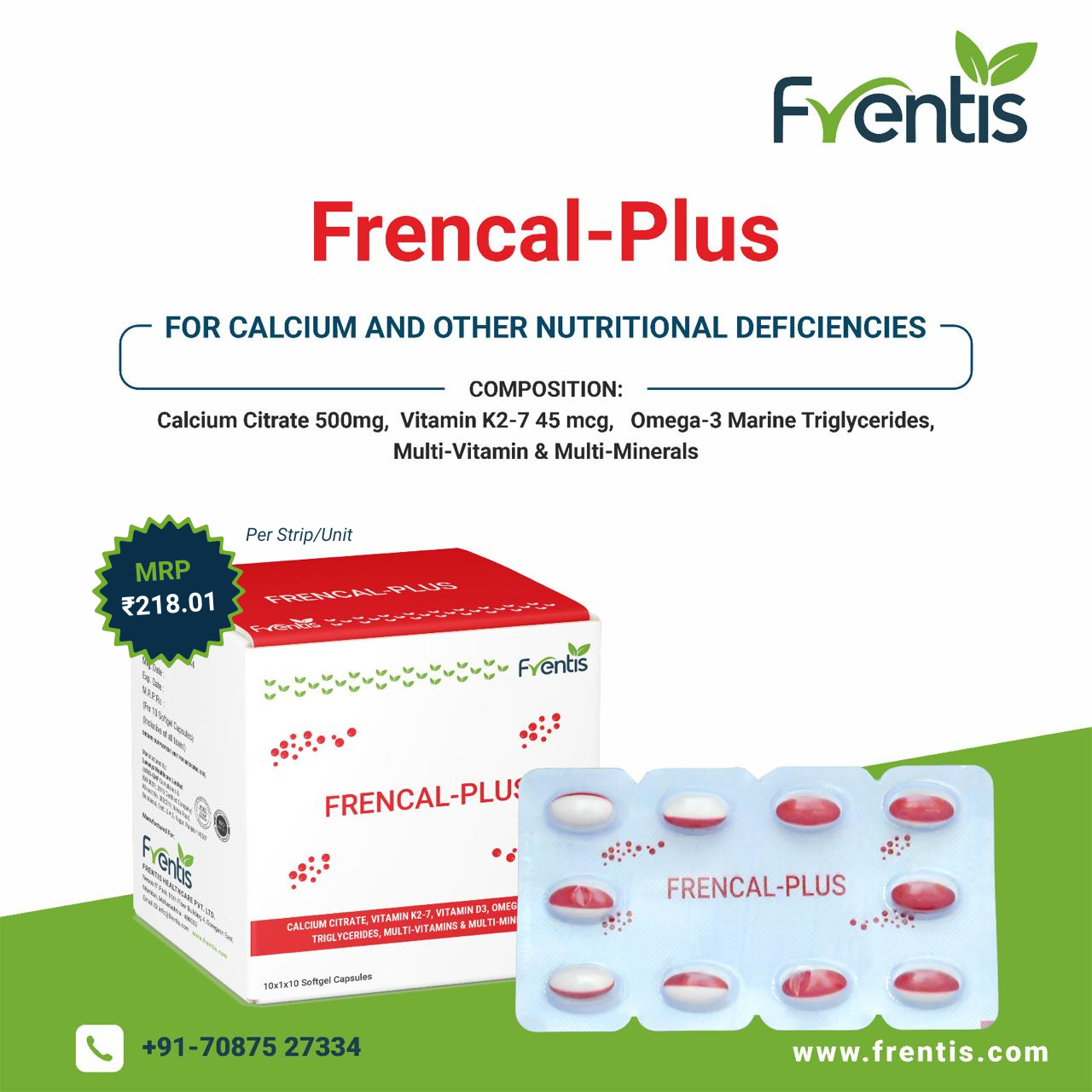 Frencal-Plus Soft Gel — Frentis Healthcare